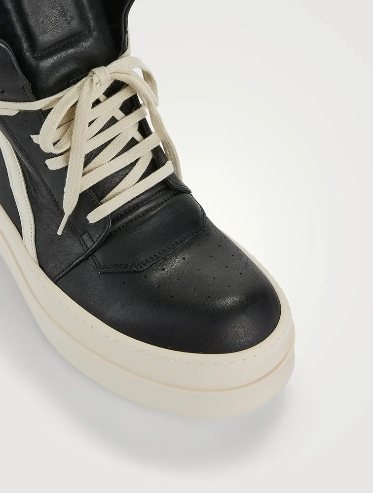 Mega Bumper Geobasket Leather High-Top Sneakers