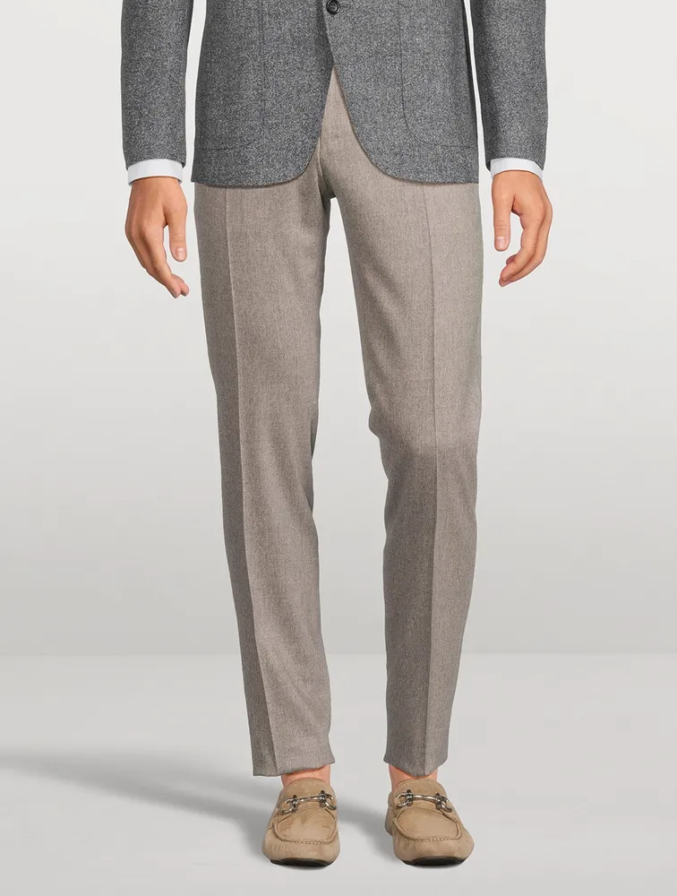Stretch Wool Flannel Pants
