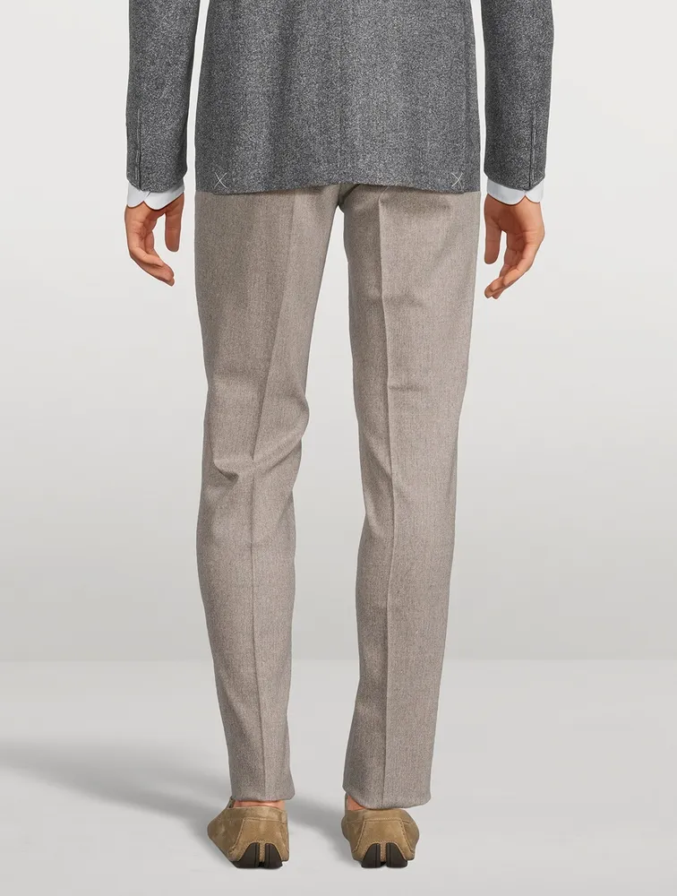 Stretch Wool Flannel Pants
