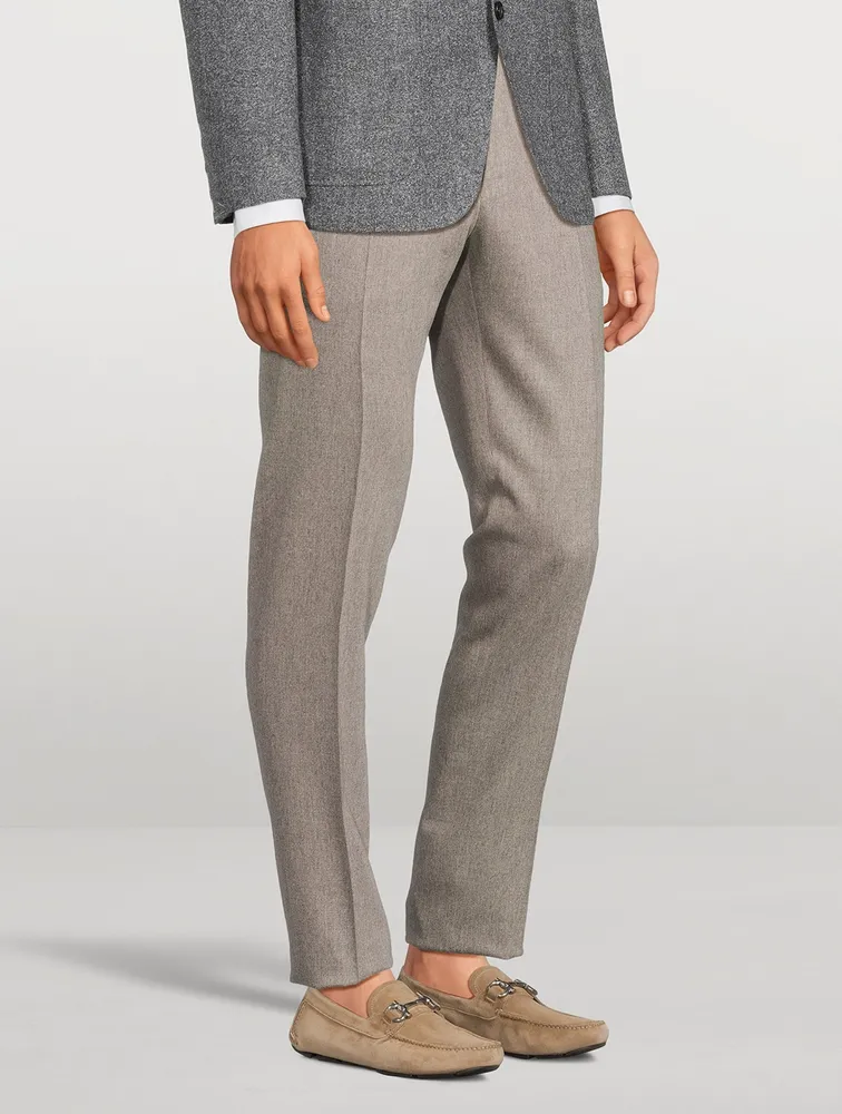 Stretch Wool Flannel Pants