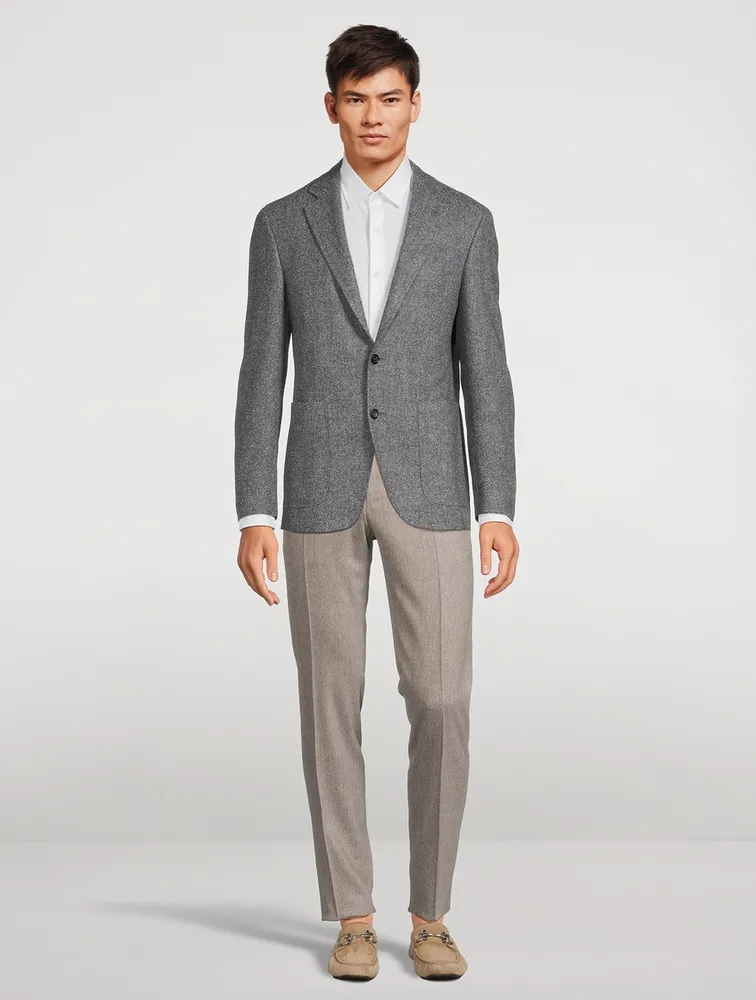 Stretch Wool Flannel Pants