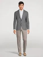 Stretch Wool Flannel Pants