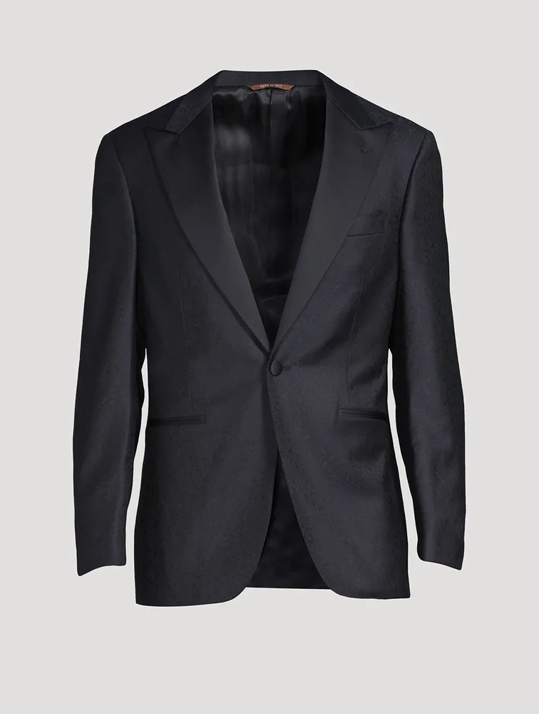 Wool Jacquard Evening Jacket