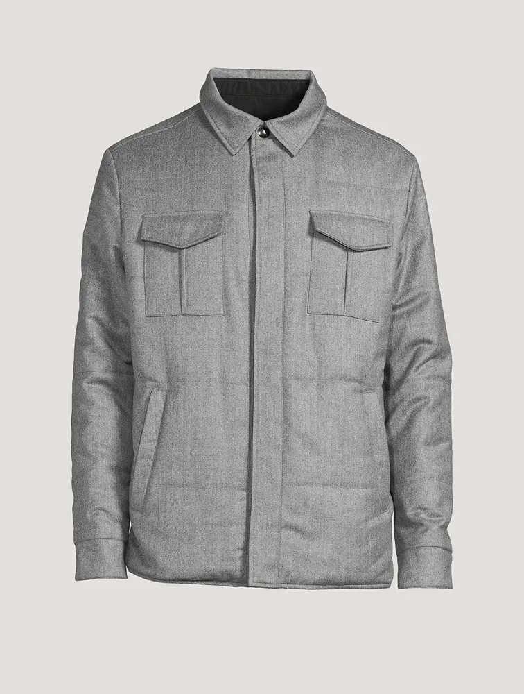 Wool Reversible Overshirt
