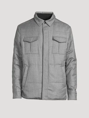 Wool Reversible Overshirt