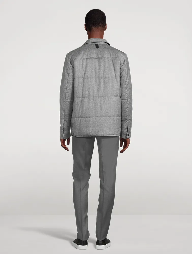 Wool Reversible Overshirt