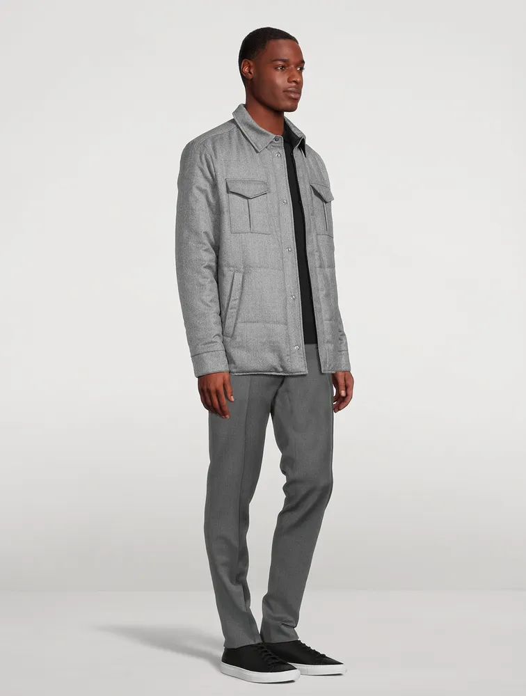 Wool Reversible Overshirt
