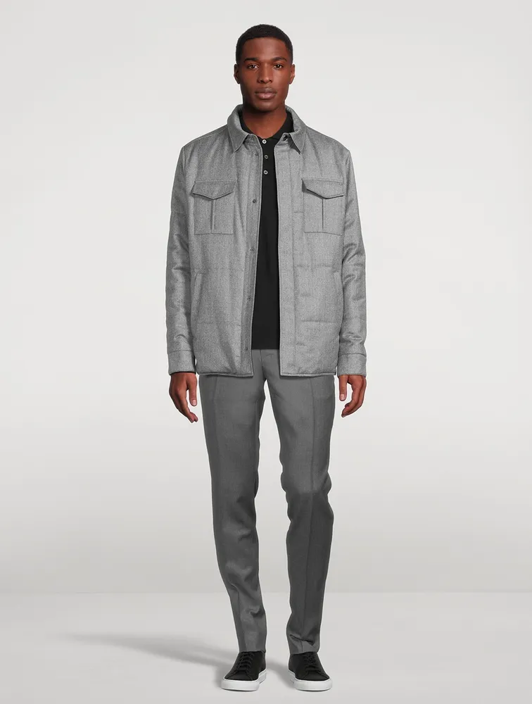 Wool Reversible Overshirt