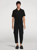 Wide-Leg Cargo Pants