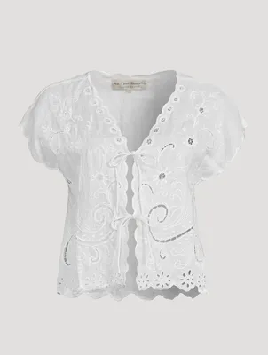 Ines Linen Top