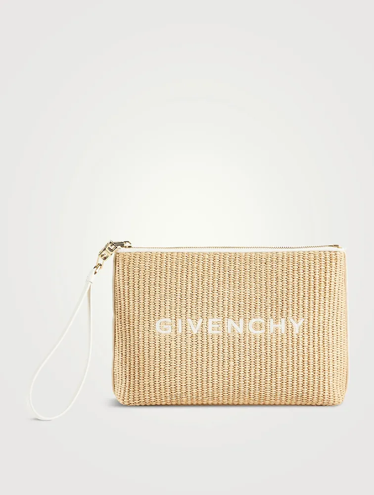Raffia Travel Pouch