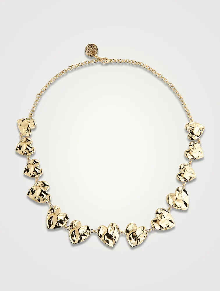 Crushed Heart Necklace