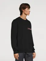 Selvedge Logo Sweatshirt With Tape Detail