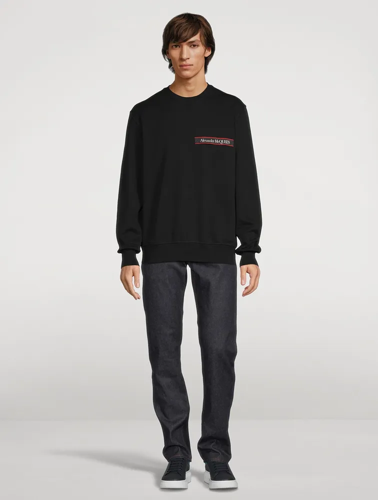 Selvedge Logo Sweatshirt With Tape Detail