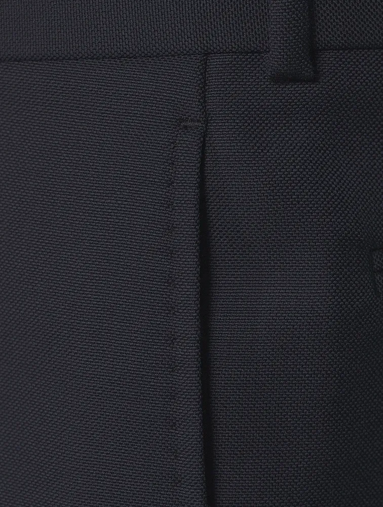Wool And Mohair Tailored Cigarette Pants