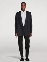 Wool And Mohair Jacket With Large Lapel