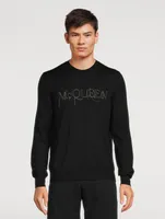 Wool Crewneck Sweater With Logo