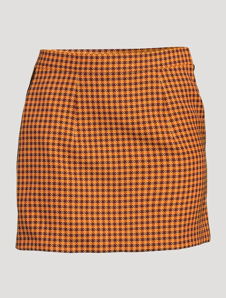 Gingham Mini Skirt