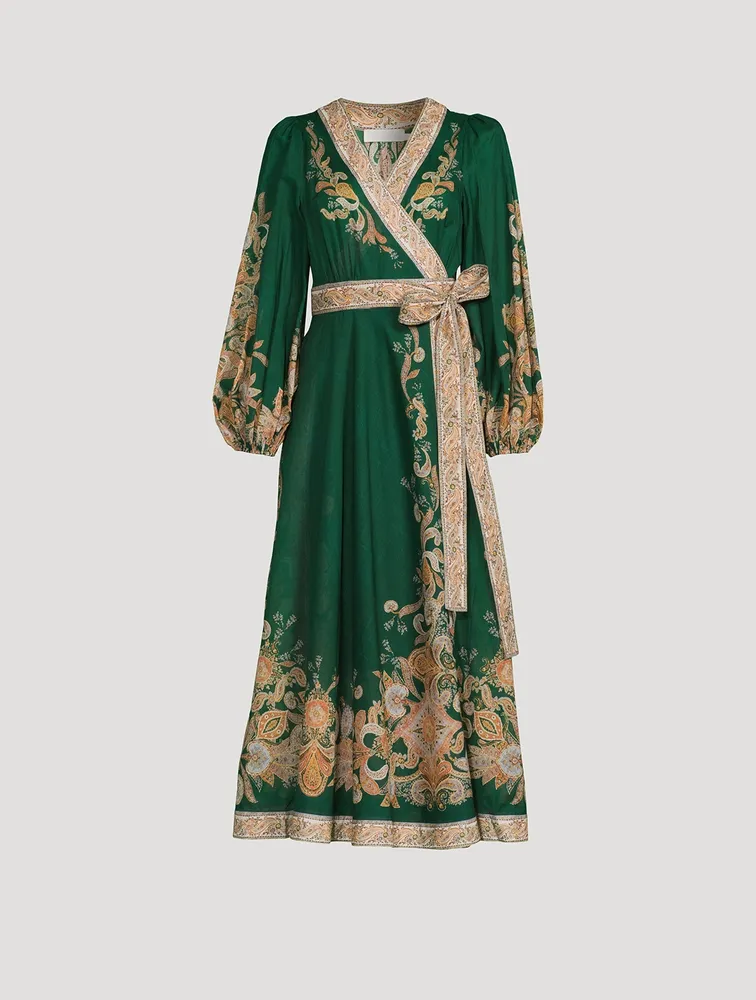 Devi Wrap Midi Dress