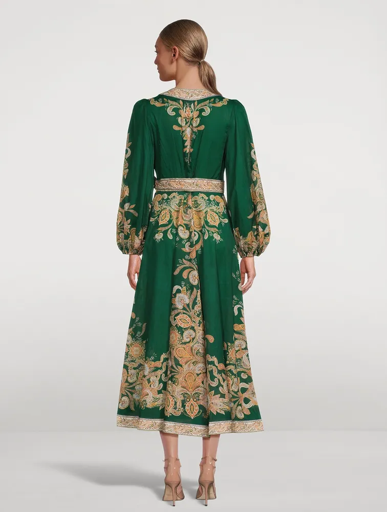 Devi Wrap Midi Dress
