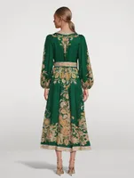 Devi Wrap Midi Dress