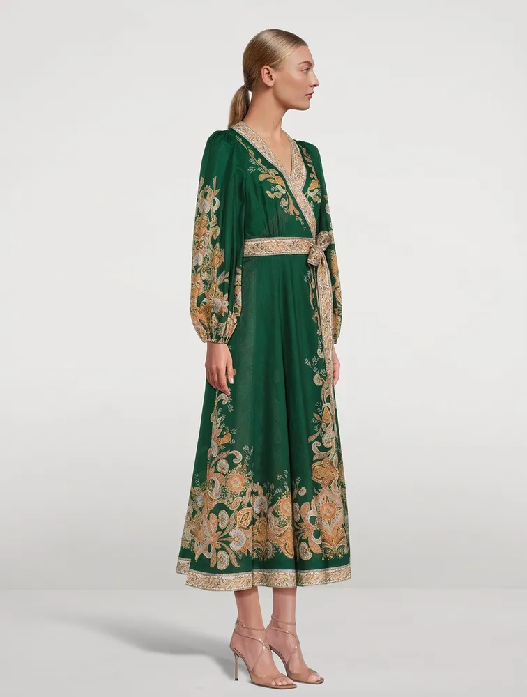 Devi Wrap Midi Dress