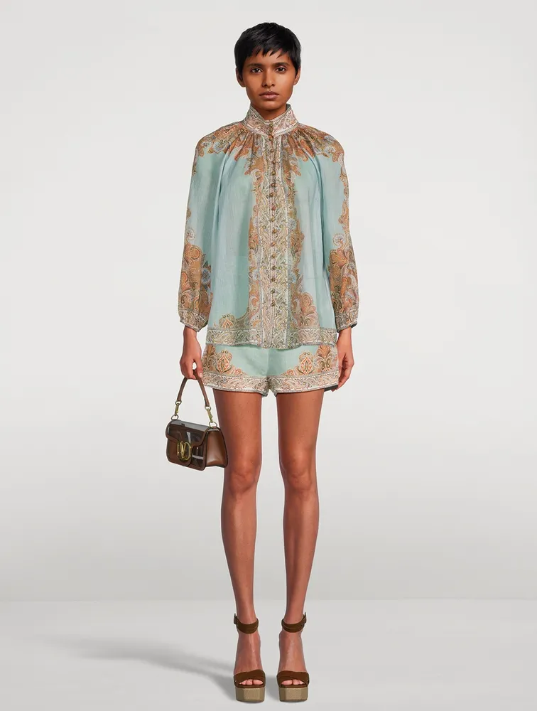 Devi Puff-Sleeve Blouse