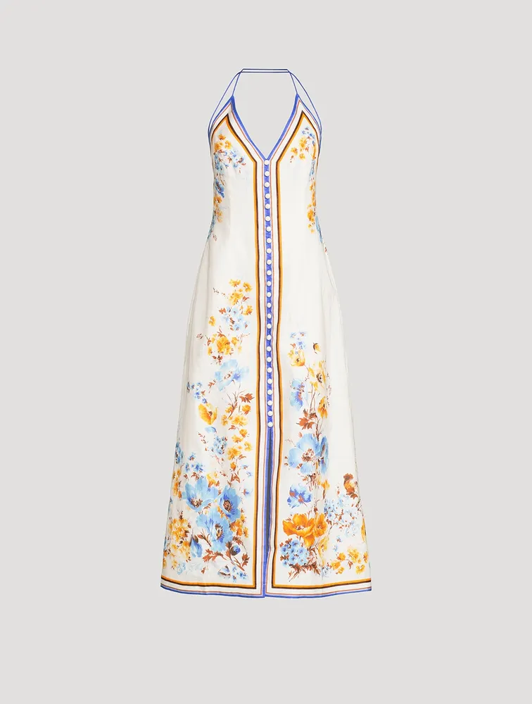 Halcyon Midi Dress Floral Print