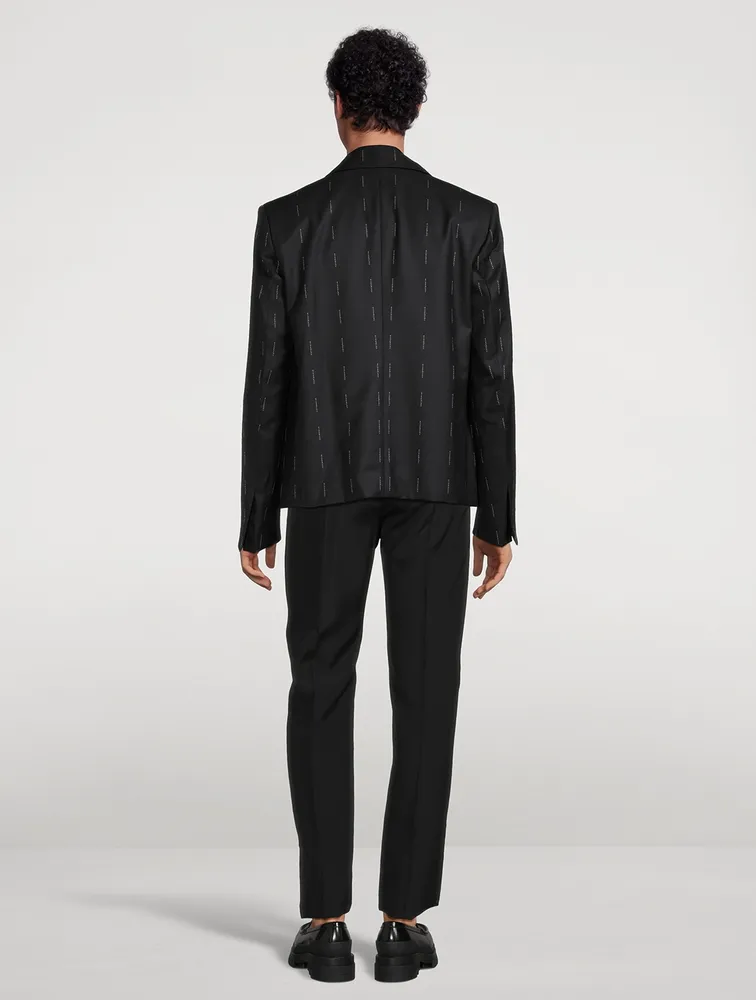 Wool Zipped Short Jacket