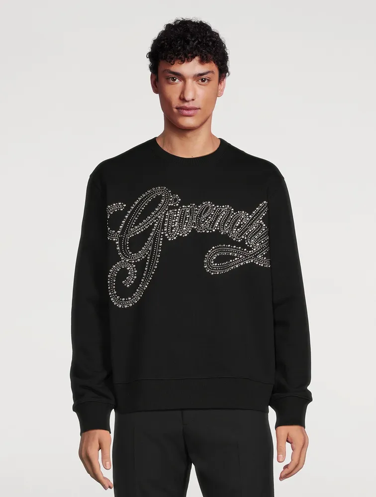 Base Classic Fit Sweatshirt With Studded Logo