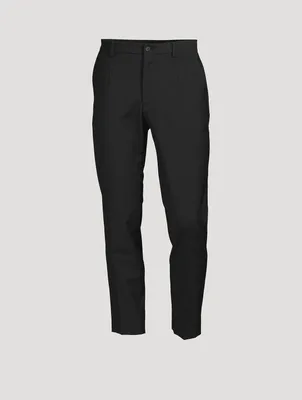 Wool-Blend Tailored Pants