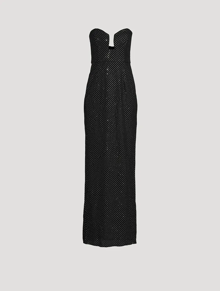 Last Dance Embellished Mesh Gown