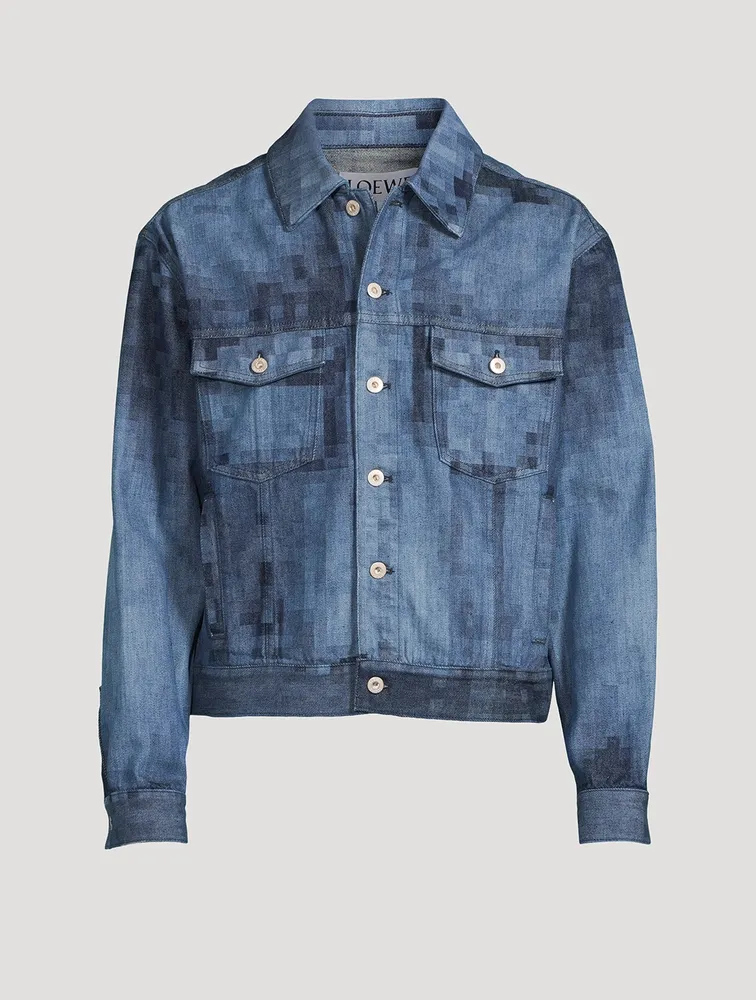 Pixelated Denim Jacket