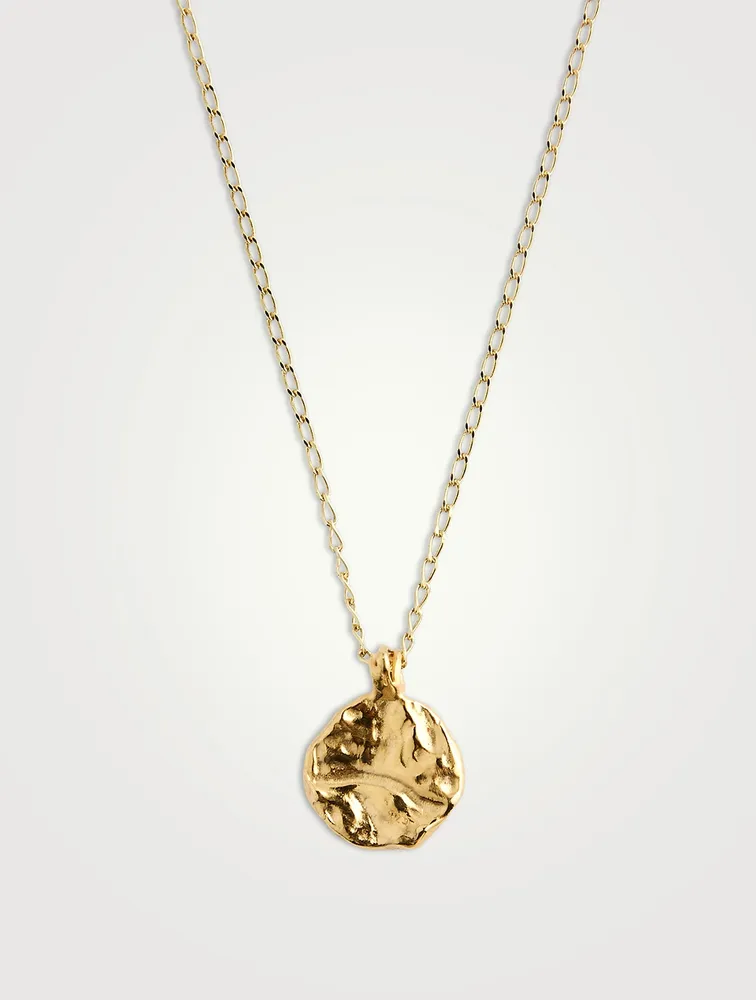 002 Classic Coin Pendant Necklace
