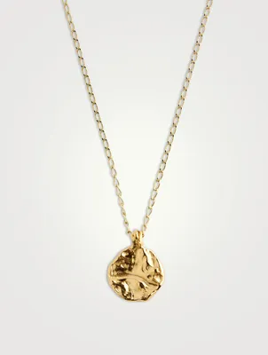 002 Classic Coin Pendant Necklace