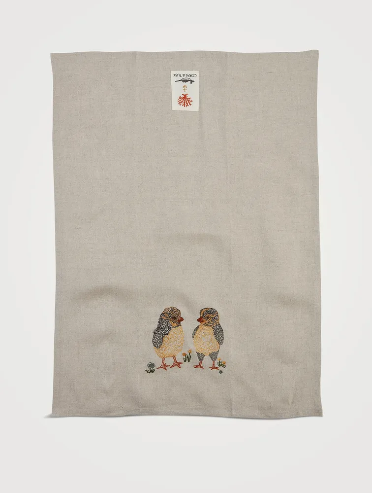 Baby Chickens Tea Towel