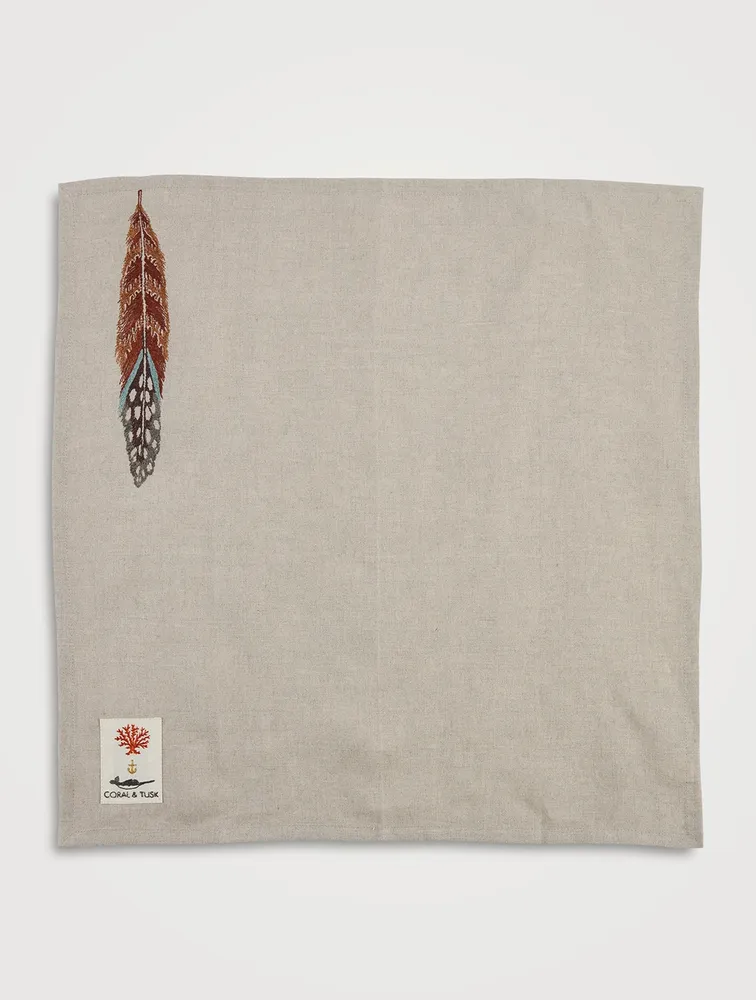 Fowl Feather Tea Towel