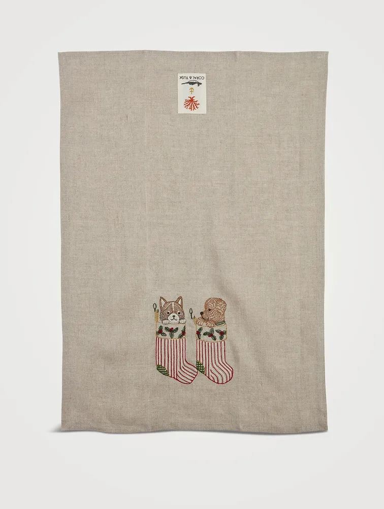 Stockings Tea Towel