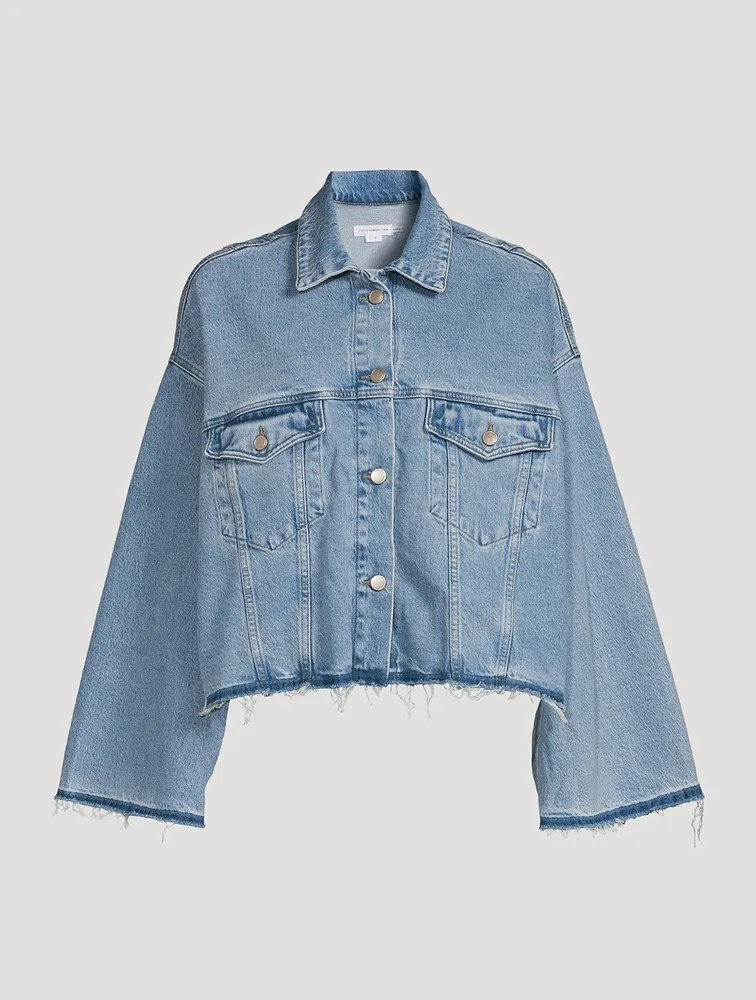 Raw-Edge Denim Jacket