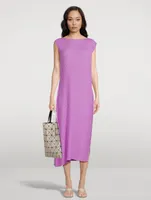 Linen Like Pleats Dress