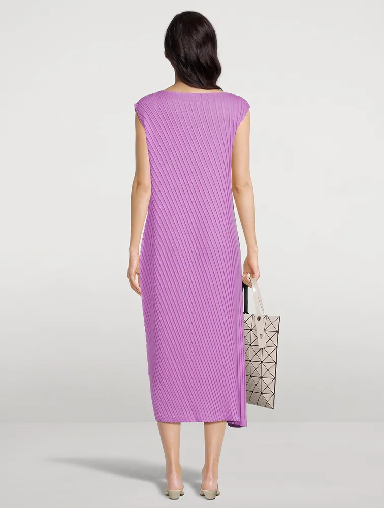 Linen Like Pleats Dress
