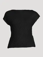 Linen Like Pleats Top