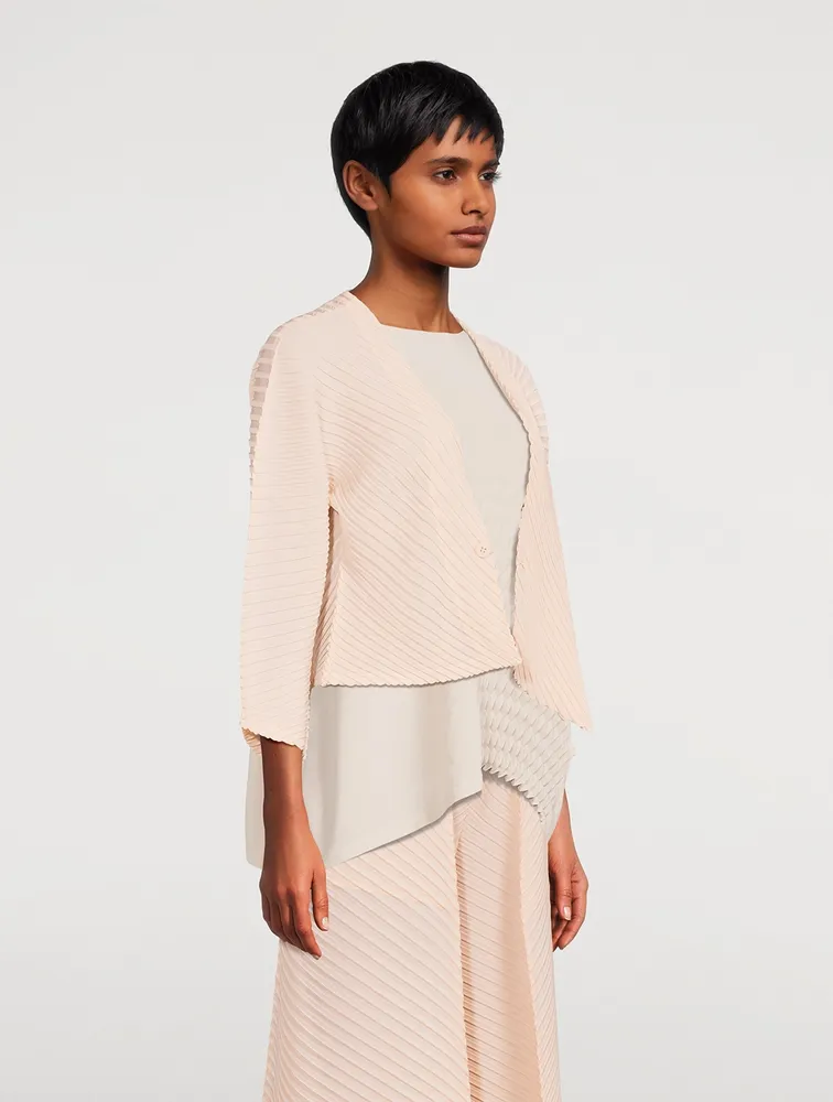 Plaster Pleats Cardigan