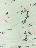 Stretch Crepe Midi Dress Iris Print