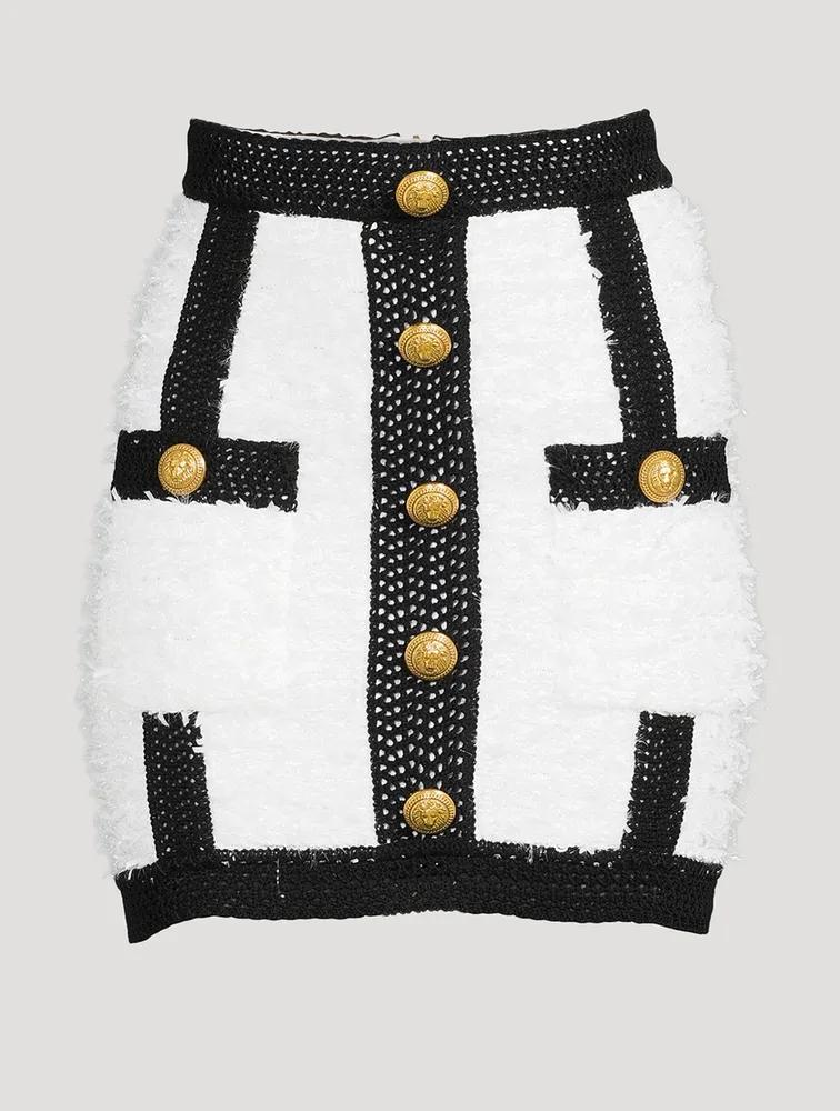 Tweed High-Waisted Mini Skirt