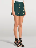 Tweed High-Waisted Shorts
