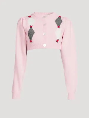Cropped Wool Cardigan