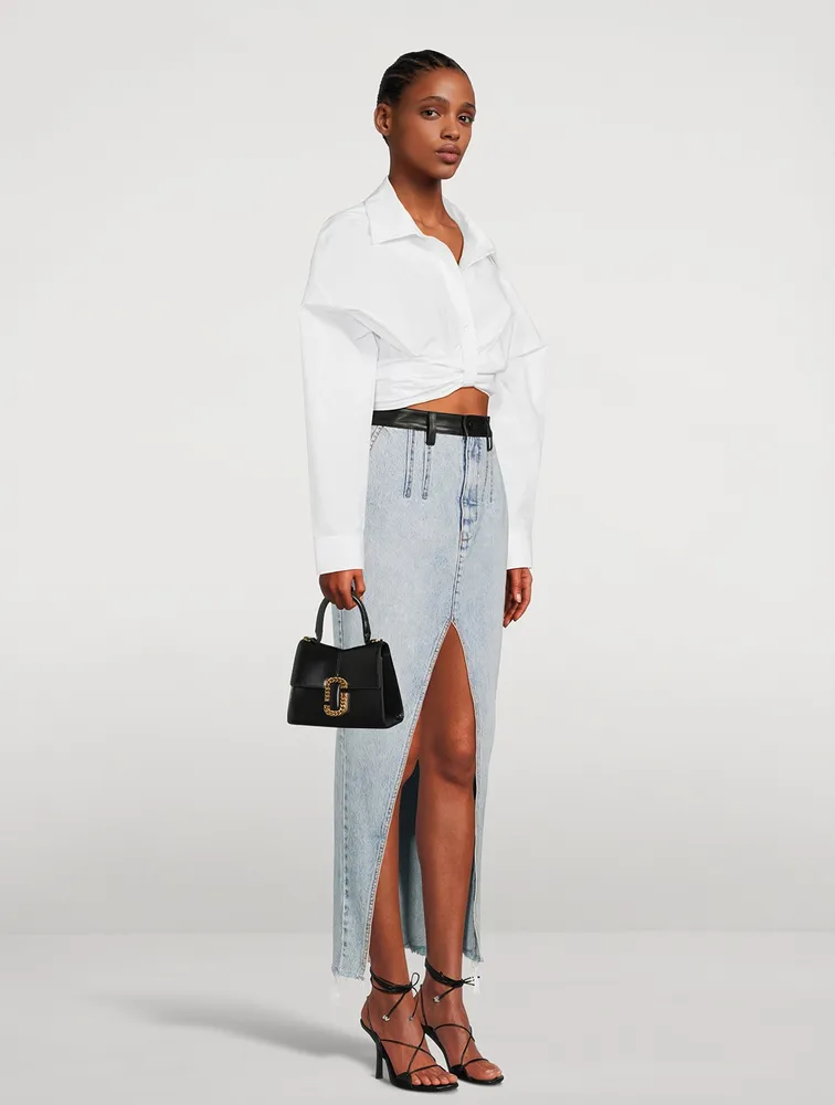 The Mini St. Marc Leather Top Handle Bag