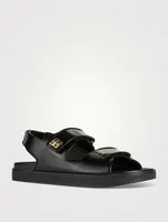 4G Leather Sport Sandals
