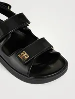 4G Leather Sport Sandals